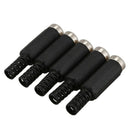 2.1mm x 5.5mm DC Power Female Plug Socket Jack Adapter Connector 5pcs W5I6