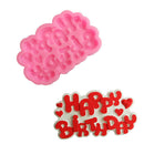 Happy Birthday Letters Silicone Fondant Mold Chocolate Mould Cake Decor Tool 3C