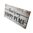 "this Is My HAPPY PLACE" Wooden Plaque Stand Party Room Decor Craft DIY Gift