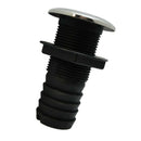 Nylon+Stainless Steel Boat Black Marine Nylon Thru Hull Fitting 1-1/2"