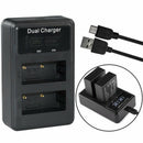 Np-W126 Dual Battery Charger For Fujifilm Hs33Exr X-Pro1 X-E1 X-E2 X-M1 X-A