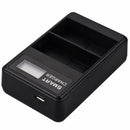 Fits for OLYMPUS BLH-1 Camera Battery Charger LCD Display USB Input Portable