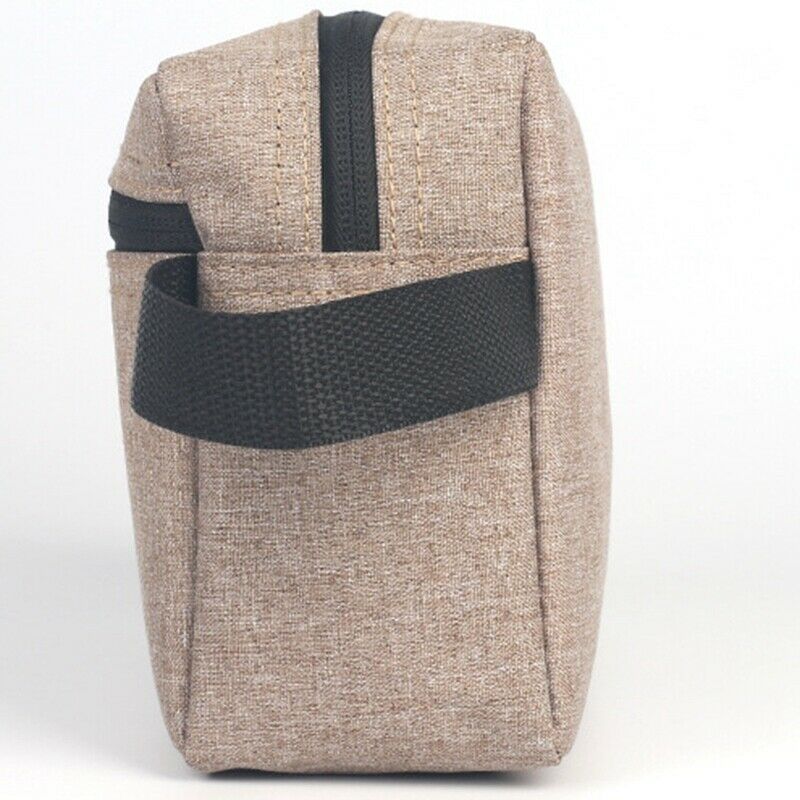 Brown 1 Pc Travel Men Wash Bag Waterproof Makeup Bag Toiletry Wash Kit Stor L1U9