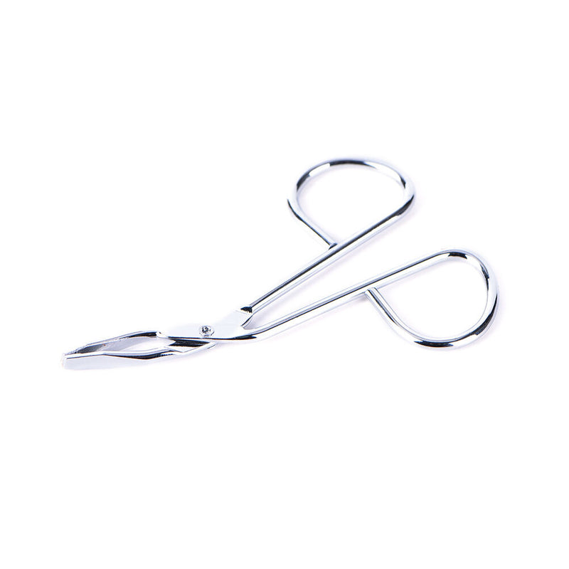 New Scissors Flat Tip Eyebrow Tweezers Clamp Clipper Stainless Removal Tool A Gw