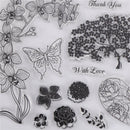 Transparent Clear Stamps Pavilion and tree for DIY Scrapbooking Card Making3cQ