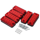6 Pcs LED Car Side Marker Indicator Light 10-30V For Trailer Truck Lorry