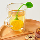 Lemon Silicone Tea Leaf Infuser Loose Strainer Herbal Spice Filter Diffuser OZ
