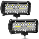 Universal 7" 120W LED Work Light Bar Spot Lamp for Off-Road ATV Tractor Truck