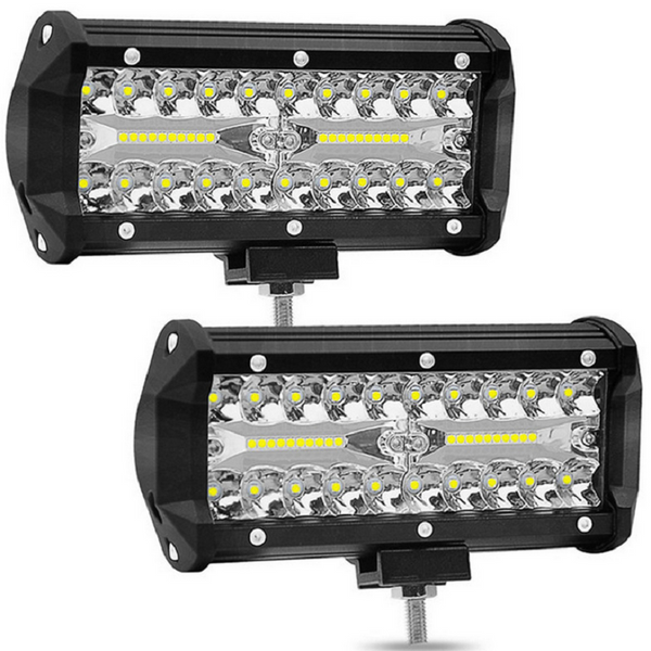 Universal 7" 120W LED Work Light Bar Spot Lamp for Off-Road ATV Tractor Truck
