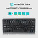 Wireless 2.4G 77 Keys Business Keyboard 1600DPI Silent Optical Mouse Combo