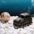 Fish Tank Landscaping Aquarium Ornaments Retro Imitation Old Car Moss Decoration