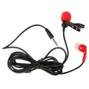 Lavalier Lapel Clip-on Microphone for Smartphones PC Audio Recording Red