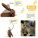 Cat Toys Animal Sound Interactive Squeaking Cat Toys Melody Chaser Toys for C1Q1
