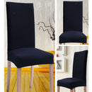 Removable Stretch Slipcovers Dining Stretch Spandex Chair Seat Cover - Black