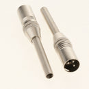 Jack Connector Stereo Male Jack Adapter with Spring Tail Connector