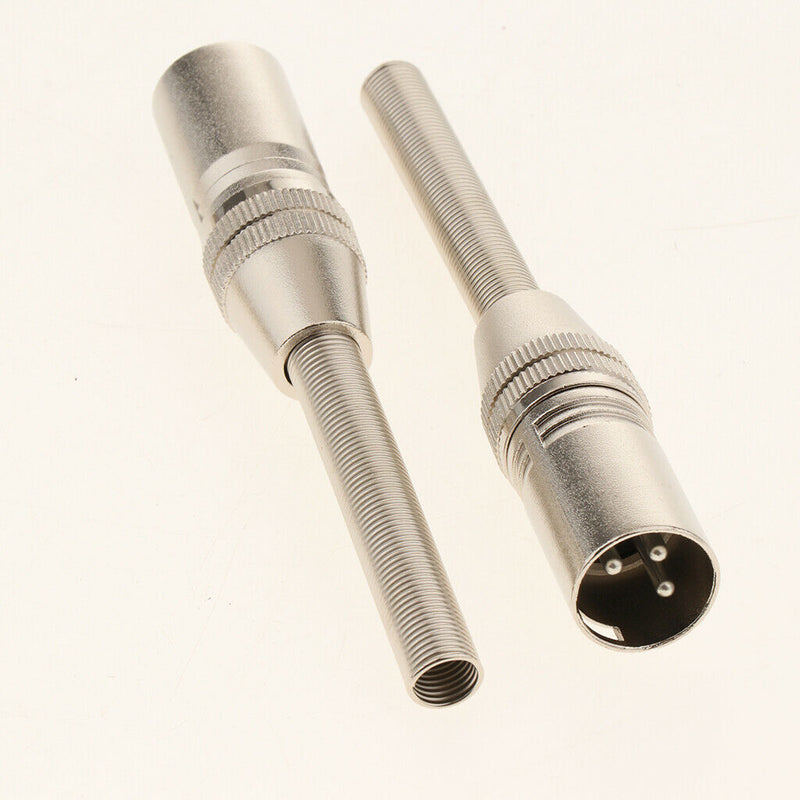 Jack Connector Stereo Male Jack Adapter with Spring Tail Connector