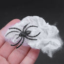 Halloween Scary Party Scene Props White Stretchy Cobweb Spider Web Horror H O1P2