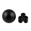 Black Aluminum Gear Shift Knob Round Ball Shape for Manual Transmission Models