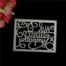 Cutting Dies Craft DIY decoration Holiday greetings "with deepest sympathy"  LJ