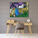 Painting By Numbers Kit DIY Drawing Cat Hand Painted Canvas Oil Art Picture