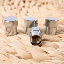 4Pcs Stainless Steel Valve Dust Caps Car Bike Bicycle Tube Valve Tyre Cap N D1C5