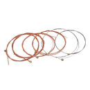 6 Pieces Red Bronze Guitar Strings for Acoustic Folk Guitar Parts Accessories