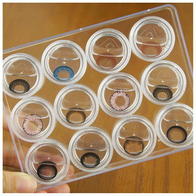 12pcs/set Contact Lens Case Holder Storage Box Outdoor Travel P3S7