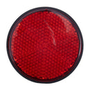 12 Muliti Purpose Red Light Reflectors Rear Trailer Reflector Disks Caravan A7Q6