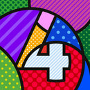 Abstract Numbers 5D Full Round Drill Diamond Painting Cross Stitch Mosaic