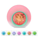 Kids Alarm Clock - Wake Up Light Digital Clock With 7 Colors Changing, Pres N1T1