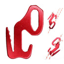 Red Rope Tightener Tie Down Strap Tool Al Alloy Camping Tent Rope Buckle  JR