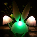 Creative Mushroom LED Avatar Night light Bed Sensor Lamp Romantic Ambient