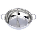 28cm Hot Pot Twin Divided Stainless Steel 28cm Cookware Hot Pot Ruled Compa