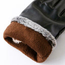 Women Motorcycle Riding Gloves Leather Mittens Touch Screen Warm Glove Mit