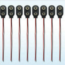 10Pcs 9V 9 VOLT SNAP ON BATTERY CLIP CONNECTOR I-TYPE