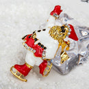 New Crystal Rhinestone Enamel Brooch Pin Wedding Party Christmas Gift A