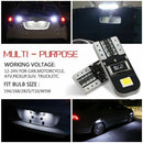 10X CANBUS ERROR FREE T10 2825 194 168 SMD LED Number Plate Light Bulbs 6000K