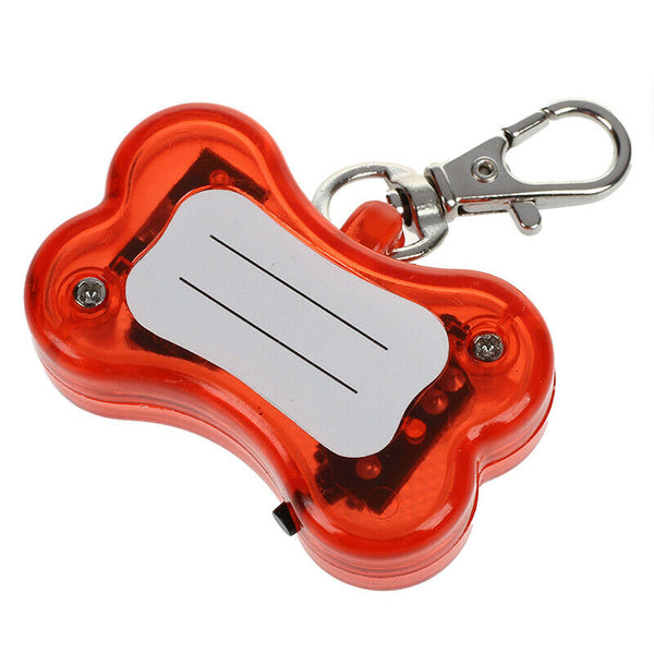Pop Pet LED Flashing Light Dog Cat Safety Tag Collar