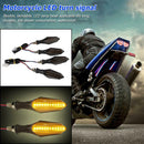 2/4pcs Motorbike LED Turn Signal Lamps Yellow Light Dual-color Flashing Lights