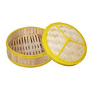 Bamboo Steamer Basket for Cooking Dumpling Vegetables Food Weaving Lid Home