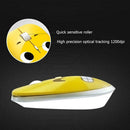 Wireless Mouse Cartoon Emotion 2 Buttons 12.4GHz 1000DPI USB Mute Optical Mice