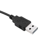 USB 3.0 A Male to Micro B Y Cable for Mobile Hard Drive HDD 60cm Long Black U6S7