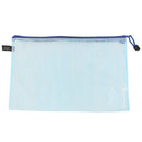 12Pcs A4 Zipper Bags Zip File Storage Document Folder Protective Sleeve Blue