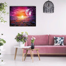5D DIY Full Round Drill Diamond Painting Novelty Moon Path Cross Stitch