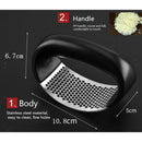 Garlic Press Rocker Stainless Garlic Mincer Crusher  & Cleaning Brush