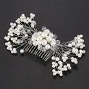 Crystal Flower Faux Rhinestone Wedding Bridal Flower Hair Clip Hairpin Part O3X9