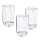 3pcs 1500ml Self-adhesive Dry Food Dispenser for Nuts Candies Jar Easy Press