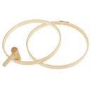 24Cm Stand Embroidery Hoop Wood Embroidery Cross Stitch Hoop Set Adjustable P7T7