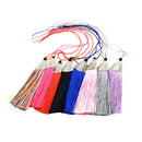 8Pcs Mixed Color Silky Tassels for Crafts Cardmaking Bookmarks Earrings 3.3"