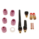 13pcs Welding Torch Gas Lens Tig Cup Kit for WP-17,18,26 TIG Welding Torch